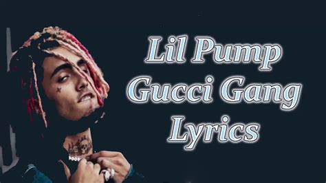 gucci gang lyrics karaoke|gucci gang lil pump lyrics.